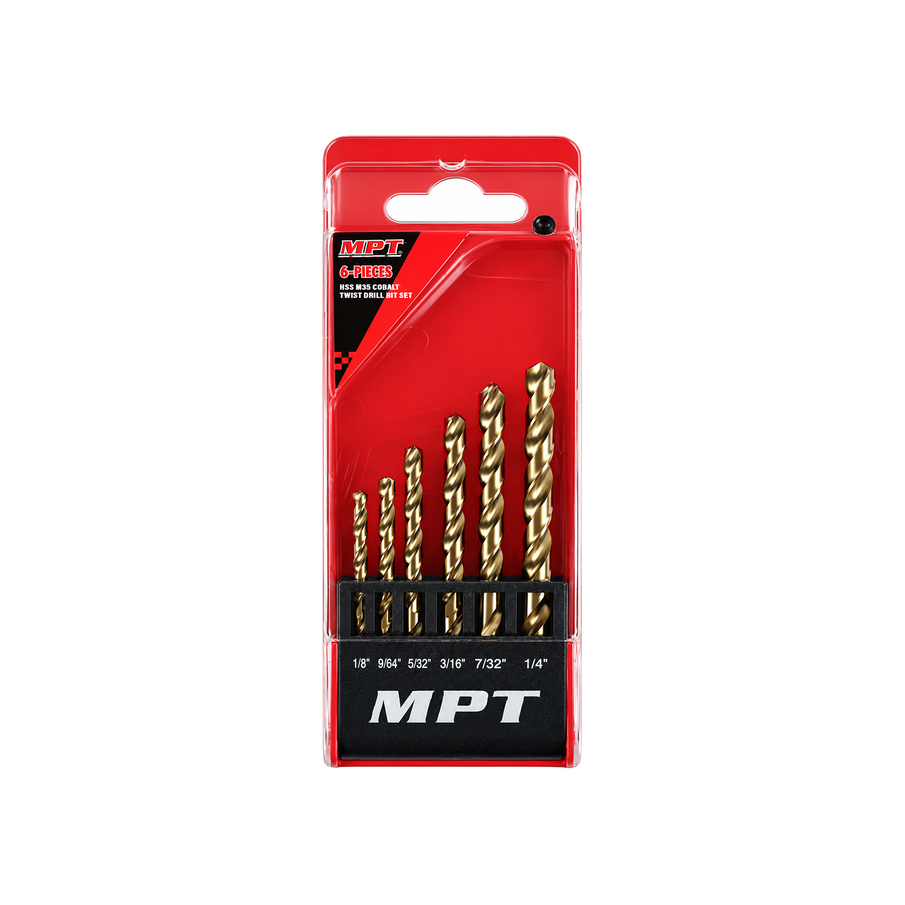 MPT M35 Cobalt Twist Drill Bit Set 6pcs